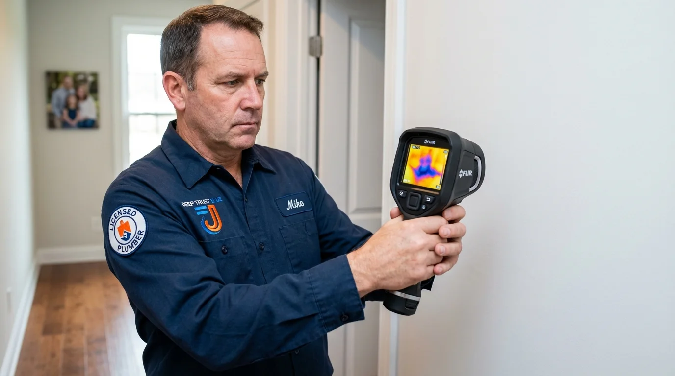 Thermal imaging leak detection by Johns Plumbing LLC in Danville